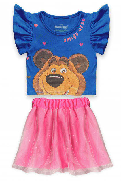 Conjunto Feminino Amigo Urso - Masha e O Urso