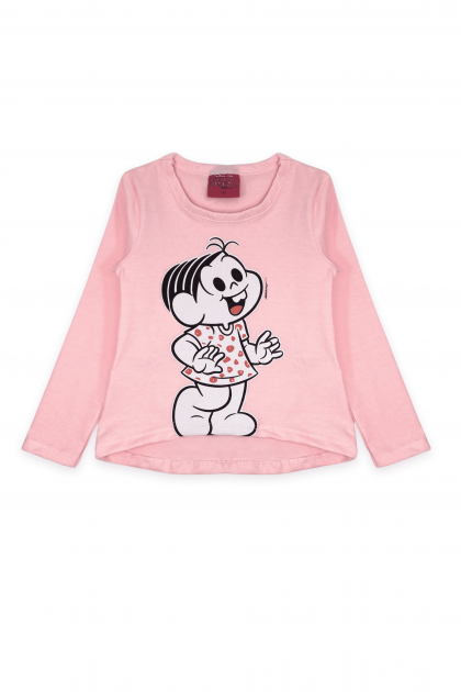 Conjunto Feminino Infantil Mônica Brilhante - Turma da Mônica