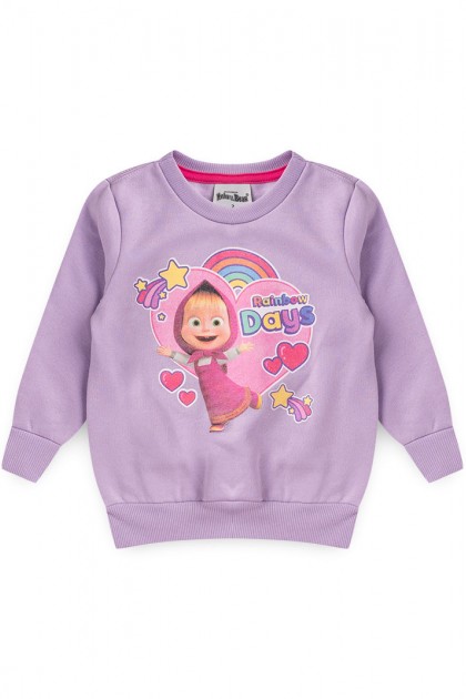 Conjunto Feminino Infantil Little Masha - Masha e O Urso