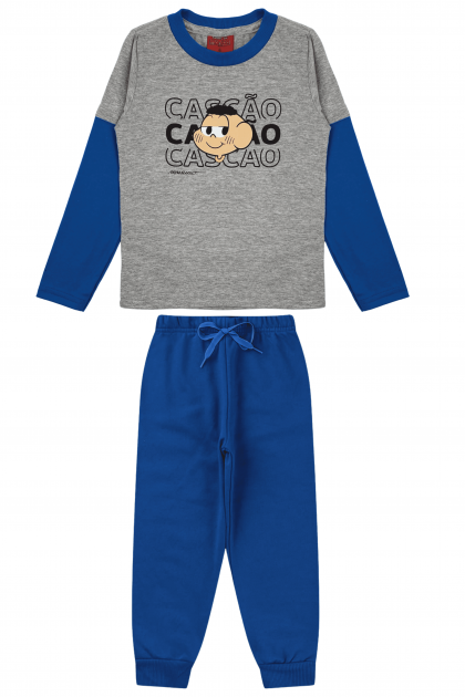 Conjunto Masculino Infantil Cascão Charmoso - Turma da Mônica