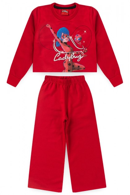 Conjunto Feminino Infantil Ioiô Vermelho - Ladybug