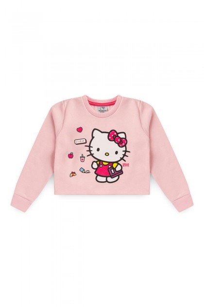 Conjunto Feminino Infantil Reluzente - Hello Kitty