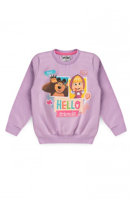 Conjunto Feminino Hello Friends - Masha e O Urso