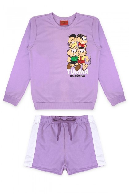 Conjunto Feminino Infantil Turminha - Turma da Mônica