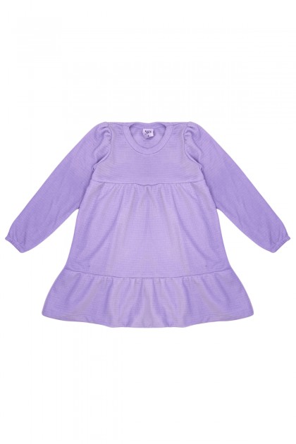 Vestido Feminino Infantil Waffle