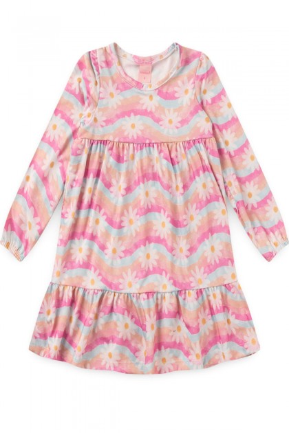 Vestido Infantil Margaridas Radiantes