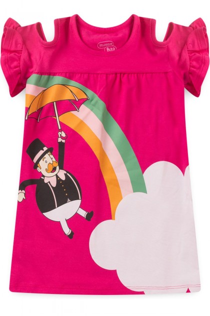 Vestido Feminino Infantil Iupi Iupi Iupi -  Mundo Bita