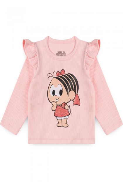 Blusa Feminina Infantil Mônica Baby - Turma da Mônica