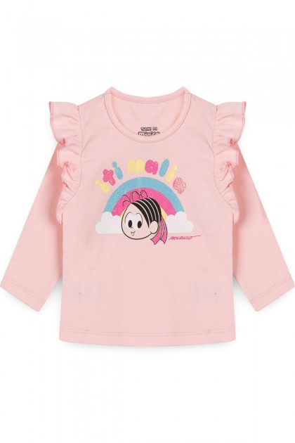 Blusa Feminina Infantil Mônica Iti Malia - Turma da Mônica