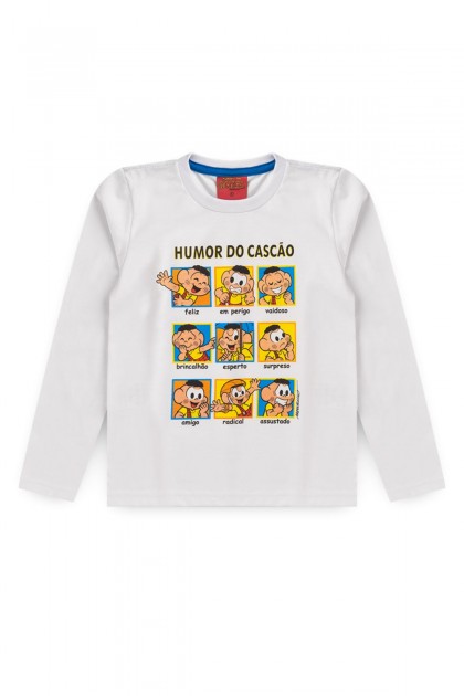 Conjunto Masculino Infantil Humor do Cascão - Turma da Mônica