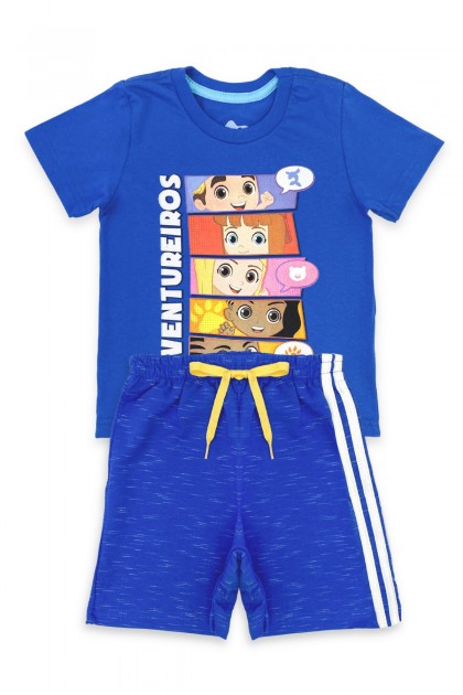 Conjunto Masculino Infantil Os Aventureiros - Luccas Neto