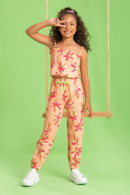 Conjunto Infantil Feminino Coqueiros Vibrantes