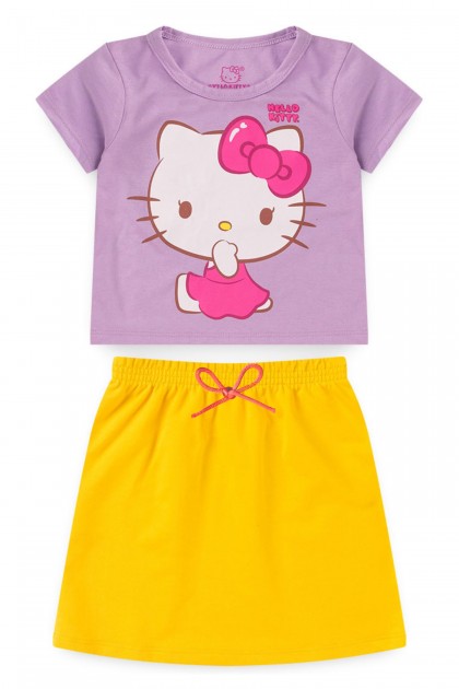 Conjunto Feminino Infantil Delicada - Hello Kitty