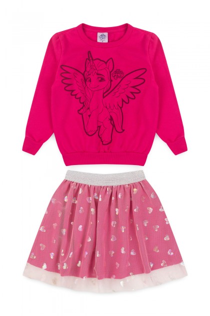 Conjunto Feminino Infantil Corações Encantados - My Little Pony