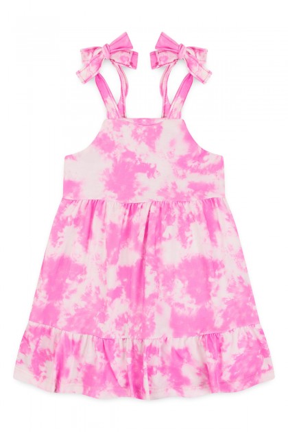 Vestido Infantil Feminino Céu Tie Dye