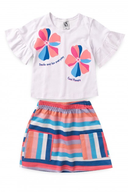 Conjunto Feminino Infantil Smile And Fun