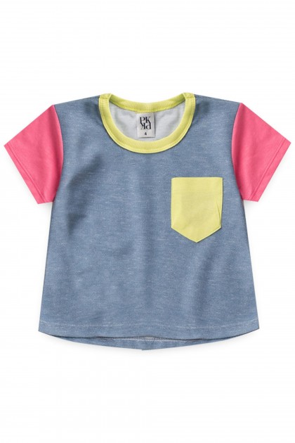 Conjunto Feminino Infantil Estilo Jeans