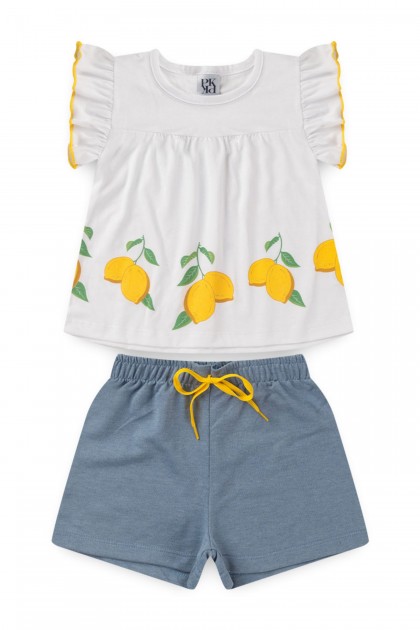 Conjunto Infantil Feminino Shiny Lemons