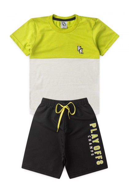 Conjunto Infantil Masculino Patch Duocolor