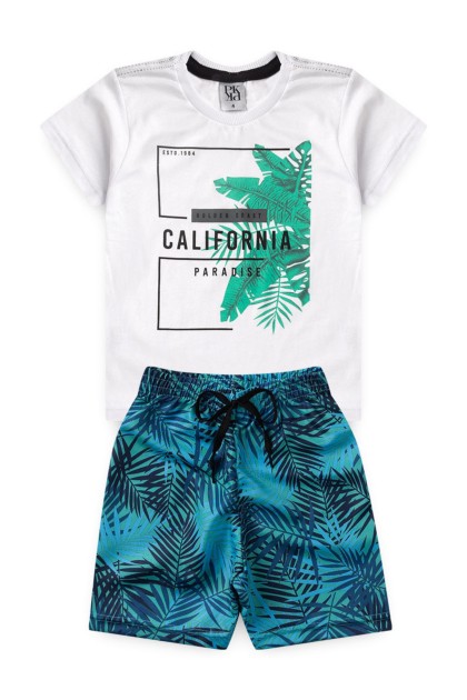 Conjunto Masculino Infantil California Branco