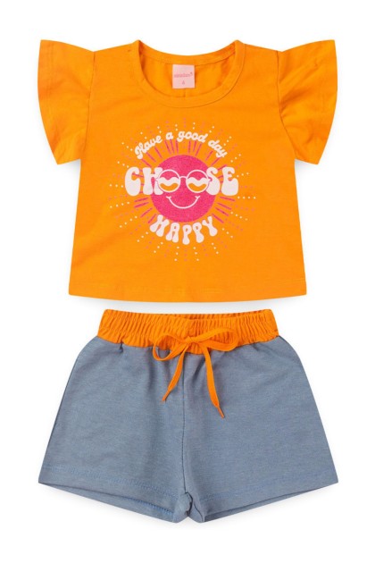 Conjunto Infantil Feminino Choose Happy