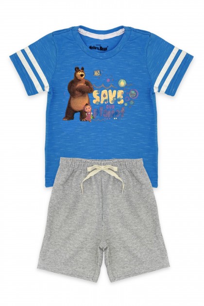 Conjunto Masculino Save Our Planet - Masha e O Urso