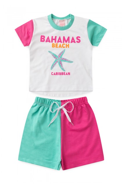 Conjunto Feminino Infantil Bahamas Duocolor