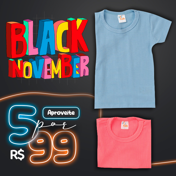 Black Friday - 5 blusas  por R$99