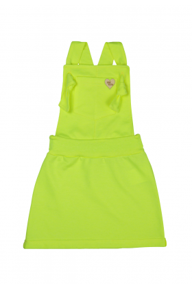 Salopete Moletinho - Verde Neon - Ame Kids