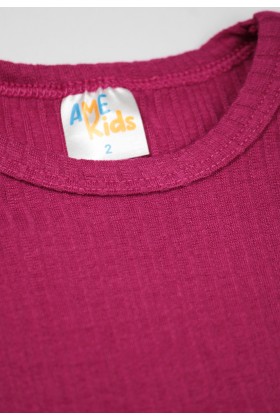 Blusa Canelada - Bordô - Ame Kids