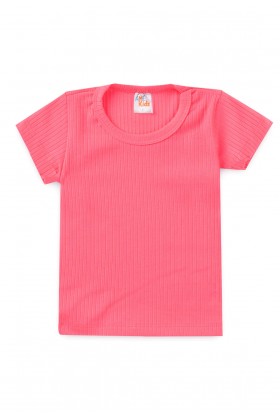 Blusa Canelada - Pink - Ame Kids