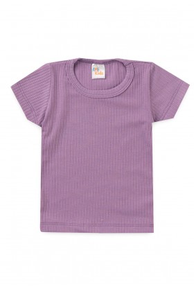 Blusa Canelada - Roxo - Ame Kids