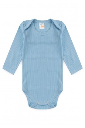 Conjunto Canelado Light Longo - Azul Bebê - Ame Kids