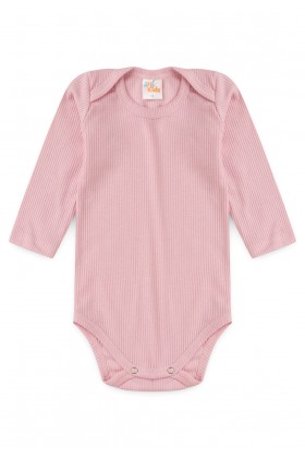 Conjunto Canelado Light Longo - Rosa Bebê - Ame Kids