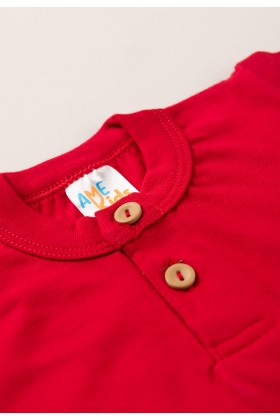 Camiseta Criança - Vermelho - Ame Kids