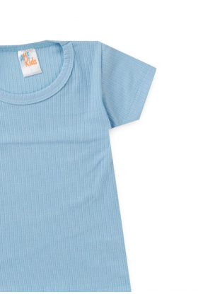 Blusa Canelada - Azul Bebê - Ame Kids