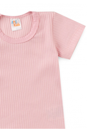 Blusa Canelada - Rosa Bebê - Ame Kids