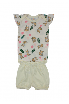 Conjunto Pijama Curto - Raposa