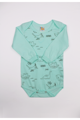 Conjunto Pijama Longo - Dinossauro Verde