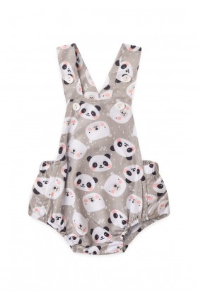 Conjunto Romper com Camiseta - Panda - Ame Kids