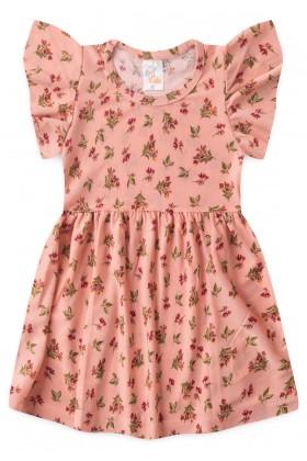 Vestido Curto Menina Liganete - Floral - Ame Kids