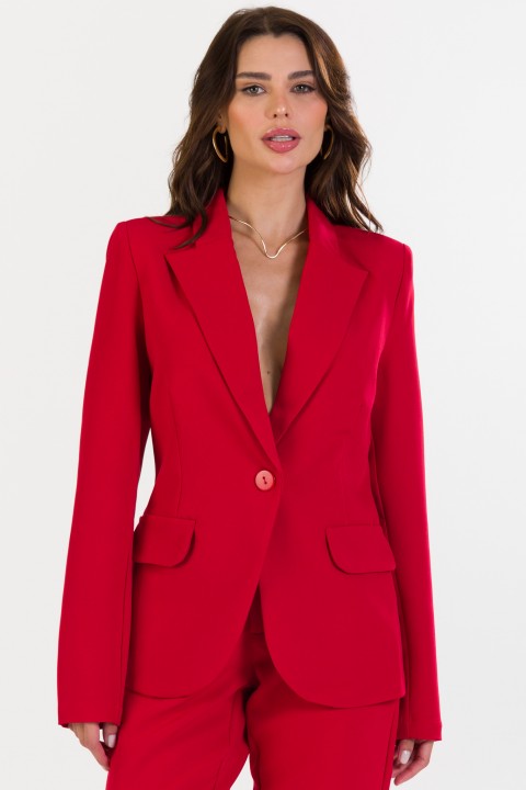 Blazer de Alfaiataria Feminina Molly - Vermelho - Tlic Rio