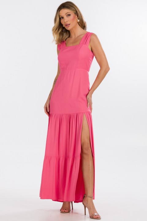 Vestido Longo de Alfaiataria Feminina Lydia - Rosa - Tlic Rio