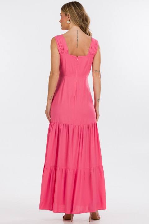 Vestido Longo de Alfaiataria Feminina Lydia - Rosa - Tlic Rio