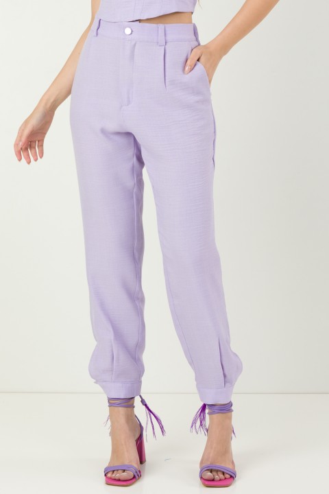 Calça de Alfaiataria Feminina Gianna - Lilás - Tlic Rio