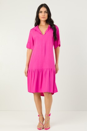 Vestido Curto de Alfaiataria Cinara - Pink - Tlic Rio