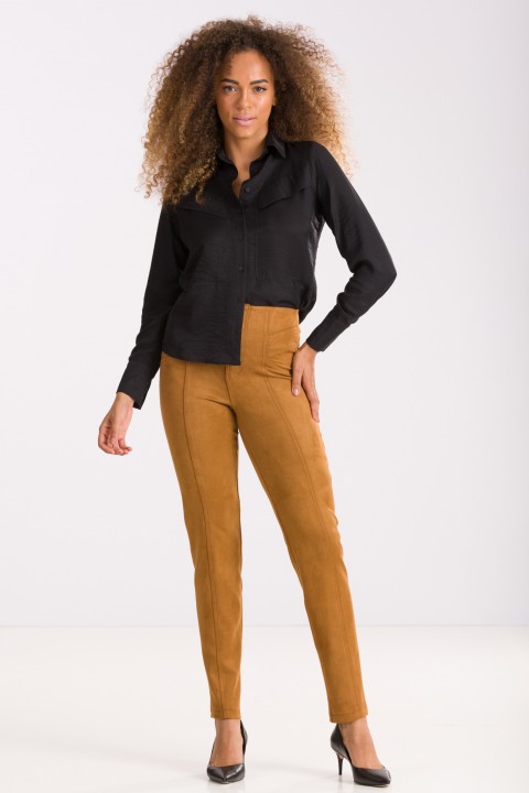 Calça de Alfaiataria Skinny Giovanna - Camel - Tlic Rio