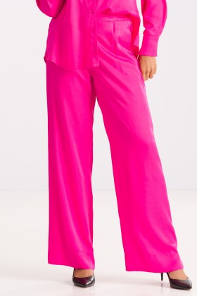 Calça Pantalona de Alfaiataria Andrea - Pink - Tlic Rio