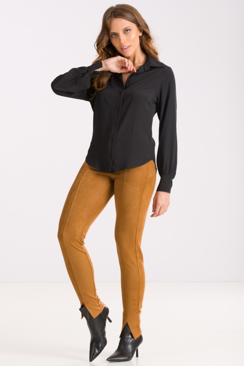 Camisa de Alfaiataria Vivian - Preto - Tlic Rio
