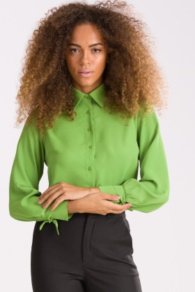 Camisa de Alfaiataria Vivian - Verde Aloe Vera - Tlic Rio